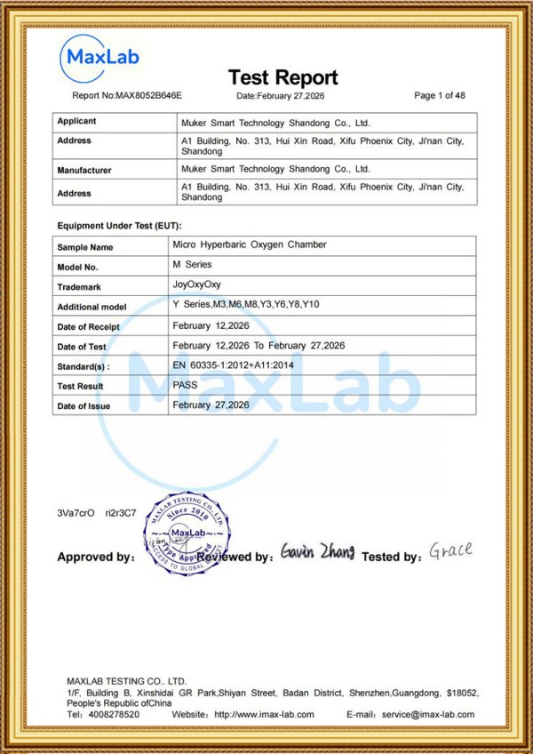 RoHS and patent certificates for cryotherapy technology