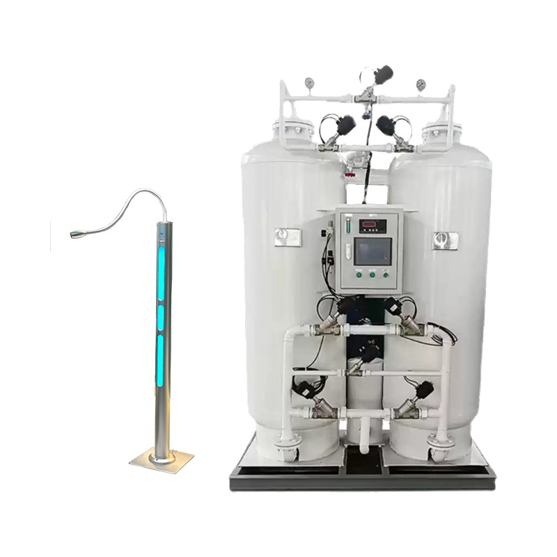 Large-scale oxygen generator and injection column system